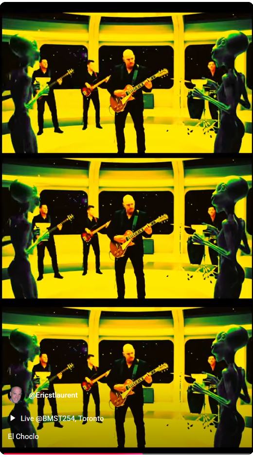 thumbnail for a short youtube clip featuring dancing aliens